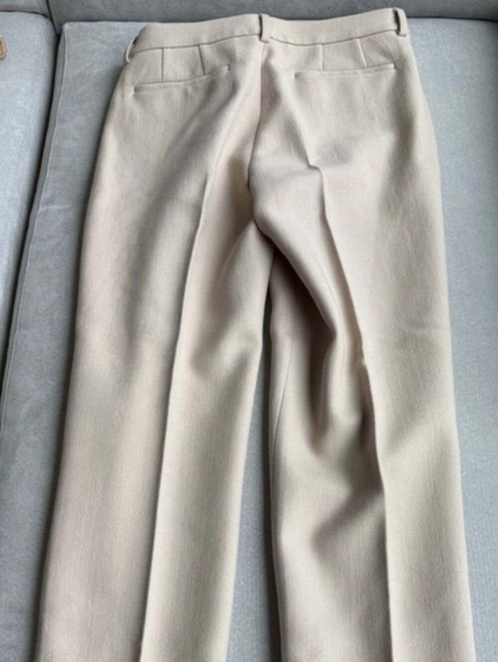 DKNY WOOL Tailored Cream Dress Pants slacks Trousers Women’s 14 Classic